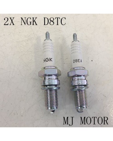 2 x D8TC NGK Spark Plug 200cc 250cc PIT Scooter Quad Dirt Bike ATV Gokart Buggy
