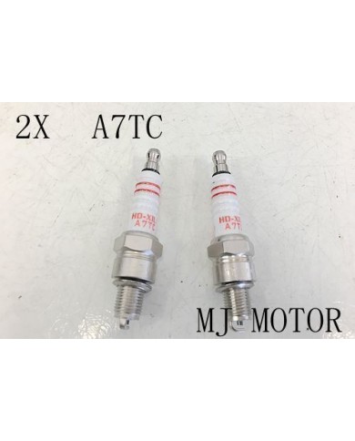 2 x A7TC Spark Plug 50 70 90 110 125 140cc PIT Scooter Quad Dirt Bike ATV Gokart