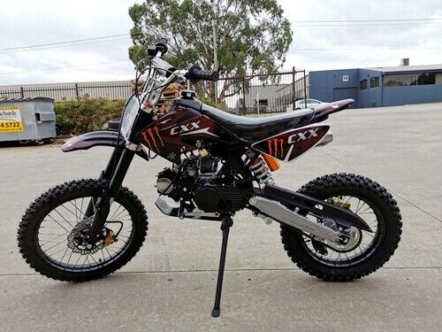 BIGFOOT 125CC PIT MOTOR DIRT BIKE TRAIL MOTOCROSS TERRAIN PRO KICK START BLACK