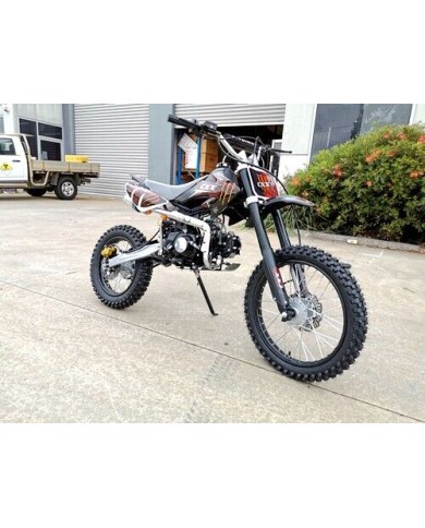 BIGFOOT 125CC PIT MOTOR DIRT BIKE TRAIL MOTOCROSS TERRAIN PRO KICK START BLACK