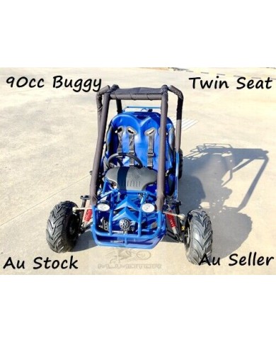 90cc Offroad Dune Buggy Quad ATV Teen Twin Seat Gokart Kids