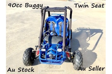 90cc Offroad Dune Buggy Quad ATV Teen Twin Seat Gokart Kids