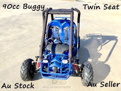 90cc Offroad Dune Buggy Quad ATV Teen Twin Seat Gokart Kids
