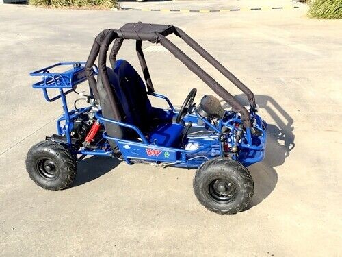 90cc Offroad Dune Buggy Quad ATV Teen Twin Seat Gokart Kids