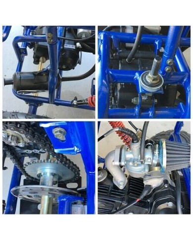 90cc Offroad Dune Buggy Quad ATV Teen Twin Seat Gokart Kids