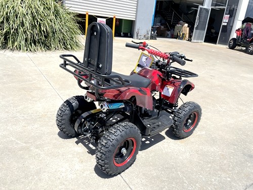 49cc Mini Farm Quad Bike, ATV Buggy Kids, 4 Wheeler Pocket, Pit Dirt Bike in Red