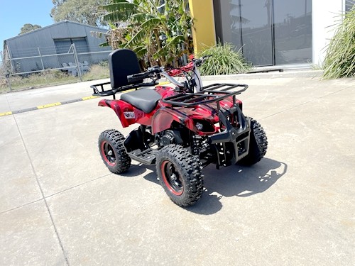 49cc Mini Farm Quad Bike, ATV Buggy Kids, 4 Wheeler Pocket, Pit Dirt Bike in Red