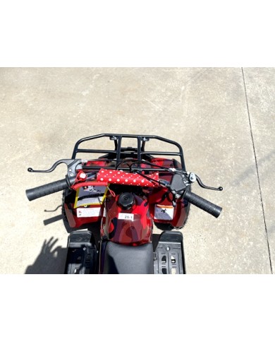 49cc Mini Farm Quad Bike, ATV Buggy Kids, 4 Wheeler Pocket, Pit Dirt Bike in Red