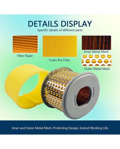 2PCS Air Filter Pre Filter Cleaner for Honda GX240 GX270 8HP 9HP LIFAN GO KART