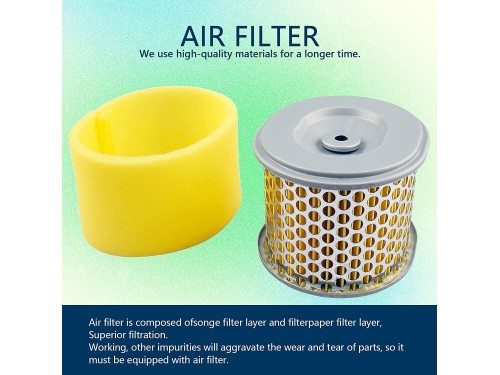 2PCS Air Filter Pre Filter Cleaner for Honda GX240 GX270 8HP 9HP LIFAN GO KART