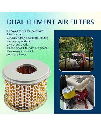 2PCS Air Filter Pre Filter Cleaner for Honda GX240 GX270 8HP 9HP LIFAN GO KART
