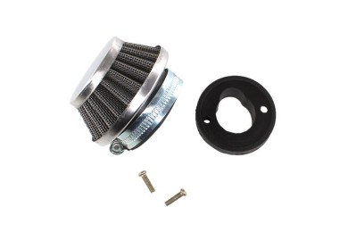 Steel Pod Air Filter Cleaner+ Carby Adaptor 49cc PIT Dirt Pocket Quad Bike ATV