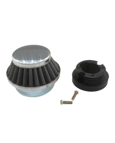 Steel Pod Air Filter Cleaner+ Carby Adaptor 49cc PIT Dirt Pocket Quad Bike ATV