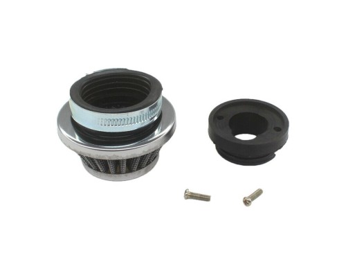 Steel Pod Air Filter Cleaner+ Carby Adaptor 49cc PIT Dirt Pocket Quad Bike ATV