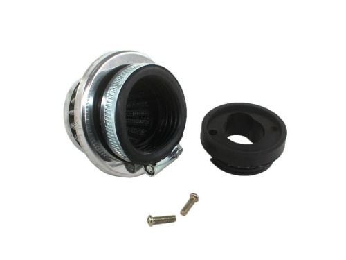 Steel Pod Air Filter Cleaner+ Carby Adaptor 49cc PIT Dirt Pocket Quad Bike ATV