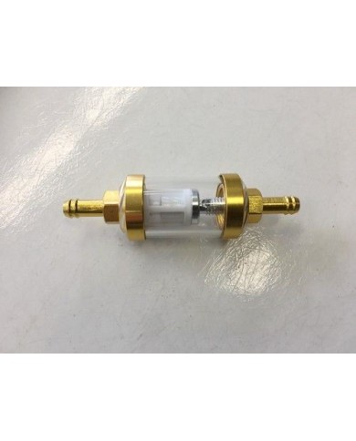 Universal Aluminum 6mm CNC Inline Gas Fuel Oil Filter for Motorcycle in 3 colors