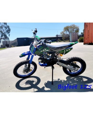2017 BIGFOOT 125CC PIT MOTOR DIRT BIKE TRAIL MOTOCROSS TERRAIN PRO KICK START BLACK
