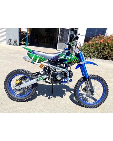 2017 BIGFOOT 125CC PIT MOTOR DIRT BIKE TRAIL MOTOCROSS TERRAIN PRO KICK START BLACK