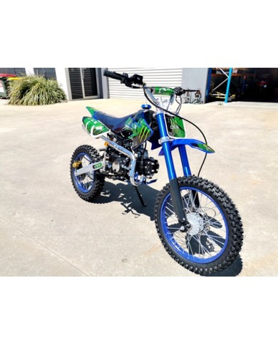 2017 BIGFOOT 125CC PIT MOTOR DIRT BIKE TRAIL MOTOCROSS TERRAIN PRO KICK START BLACK