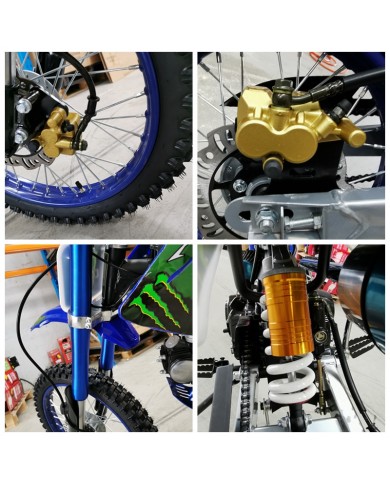 2017 BIGFOOT 125CC PIT MOTOR DIRT BIKE TRAIL MOTOCROSS TERRAIN PRO KICK START BLACK