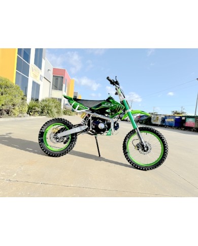BIGFOOT 125CC PIT MOTOR DIRT BIKE TRAIL MOTOCROSS TERRAIN PRO KICK START GREEN
