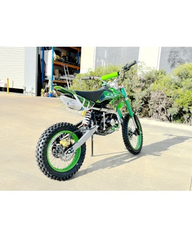 BIGFOOT 125CC PIT MOTOR DIRT BIKE TRAIL MOTOCROSS TERRAIN PRO KICK START GREEN