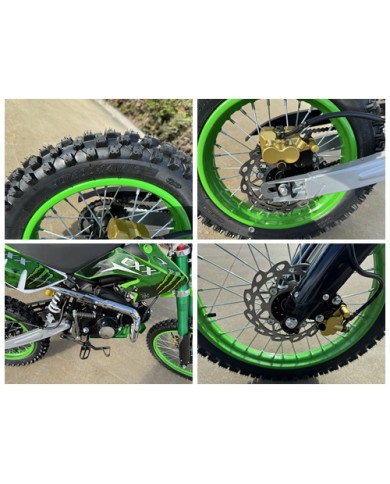 BIGFOOT 125CC PIT MOTOR DIRT BIKE TRAIL MOTOCROSS TERRAIN PRO KICK START GREEN