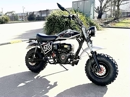 MB200X TrailMaster Hurricane Mini Bike Coleman Full sized REC-REG E-start BLACK