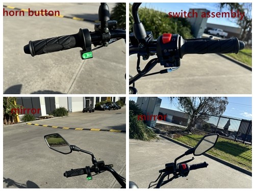 MB200X TrailMaster Hurricane Mini Bike Coleman Full sized REC-REG E-start RED