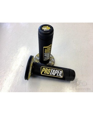 7/8'' 22mm Hand Grips Handle Bar Honda Yamaha Suzuki Kawasiki Motorcycle Yellow