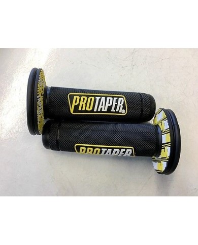 7/8'' 22mm Hand Grips Handle Bar Honda Yamaha Suzuki Kawasiki Motorcycle Yellow