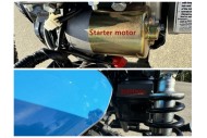 MB200X TrailMaster Hurricane Mini Bike Coleman Full sized REC-REG E-start BLUE