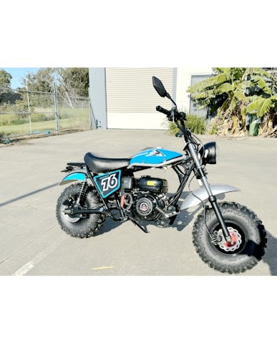 MB200X TrailMaster Hurricane Mini Bike Coleman Full sized REC-REG E-start BLUE