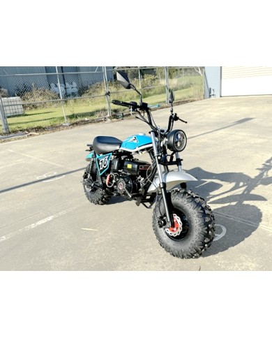 MB200X TrailMaster Hurricane Mini Bike Coleman Full sized REC-REG E-start BLUE