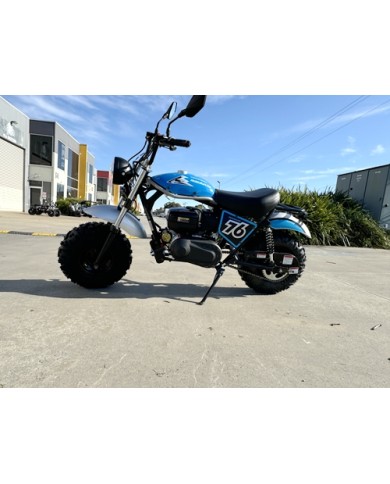 MB200X TrailMaster Hurricane Mini Bike Coleman Full sized REC-REG E-start BLUE