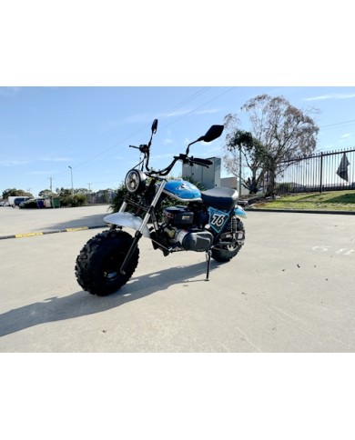 MB200X TrailMaster Hurricane Mini Bike Coleman Full sized REC-REG E-start BLUE