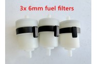 3X 6mm Fuel Petrol Filter fit Buggy ATV QUAD DIRT BIKE TRAIL BIKE PROJECT TRIKE