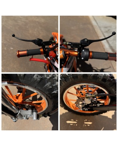 49cc Mini Motor Dirt Bike, Pocket Rocket, Pee Wee Motorcycle, ATV 50CC Engine for Kids in Orange