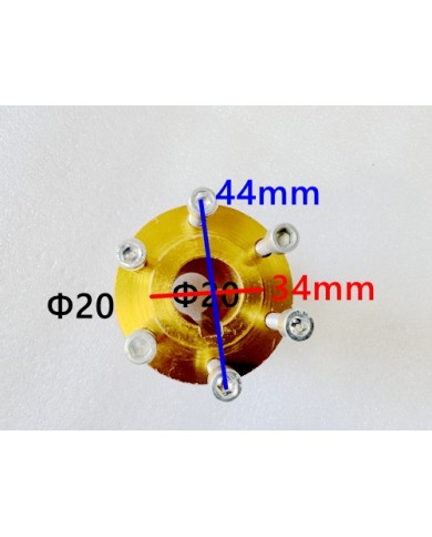 DISC CARRIER HUB CNC 20MM AXLE WITH 6MM KEYWAY GO KART TRIKE SPROCKET