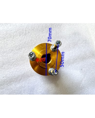 WHEEL CARRIER HUB CNC 20MM AXLE WITH 6MM KEYWAY GO KART TRIKE