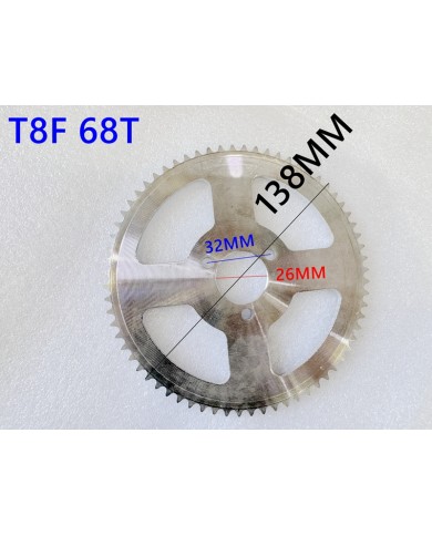 68 Teeth T8F Rear Back Chain Sprocket Cog PIT PRO TRAIL QUAD DIRT BIKE ATV KART