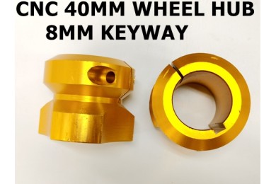 Wheel Hub SPROCKET DISC CARRIER HUB 40MM AXLE WITH 8MM KEYWAY 3 STUD KART TRIKE