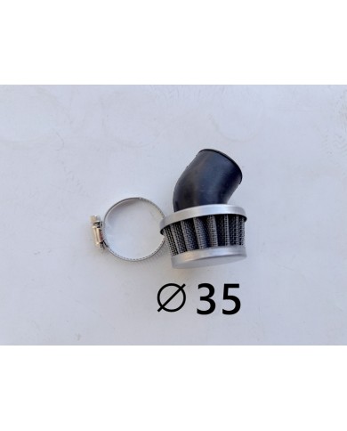35mm Angle Steel Pod Air Filter Cleaner PIT Dirt Pocket Quad Bike ATV