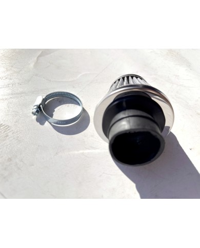 38mm Steel Pod Air Filter Cleaner PIT Dirt Pocket Quad Bike ATV 110cc 125 cc