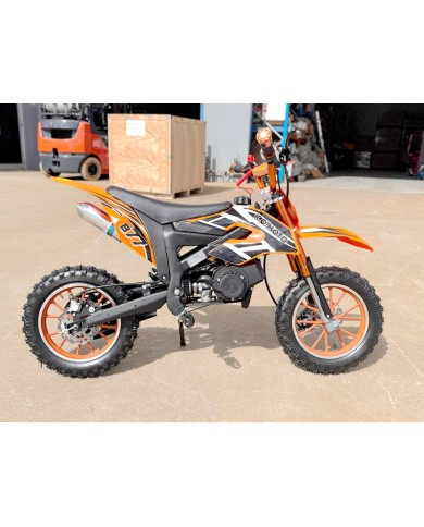 49cc Mini Motor Dirt Bike, Pocket Rocket, Pee Wee Motorcycle, ATV 50CC Engine for Kids in Orange