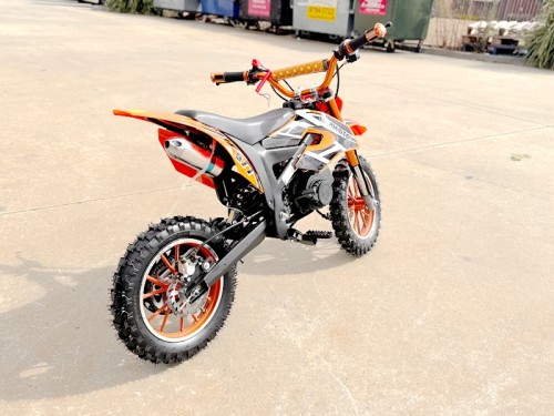 49cc Mini Motor Dirt Bike, Pocket Rocket, Pee Wee Motorcycle, ATV 50CC Engine for Kids in Orange