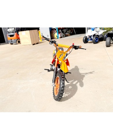 49cc Mini Motor Dirt Bike, Pocket Rocket, Pee Wee Motorcycle, ATV 50CC Engine for Kids in Orange