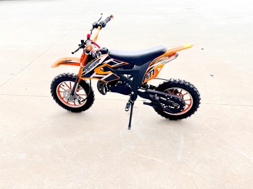49cc Mini Motor Dirt Bike, Pocket Rocket, Pee Wee Motorcycle, ATV 50CC Engine for Kids in Orange