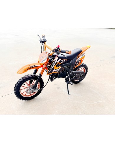 49cc Mini Motor Dirt Bike, Pocket Rocket, Pee Wee Motorcycle, ATV 50CC Engine for Kids in Orange