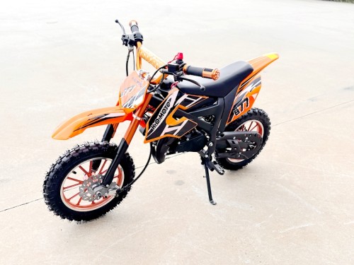49cc Mini Motor Dirt Bike, Pocket Rocket, Pee Wee Motorcycle, ATV 50CC Engine for Kids in Orange